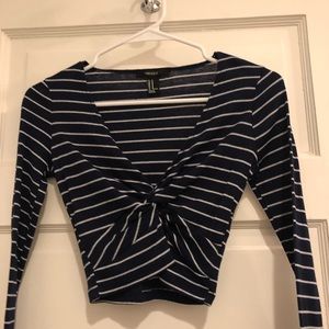 Navy striped long sleeve